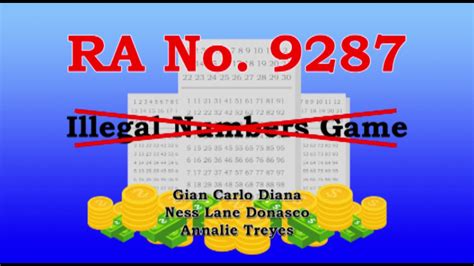 Republic Act 9287: Penalties Against Illegal Numbers .